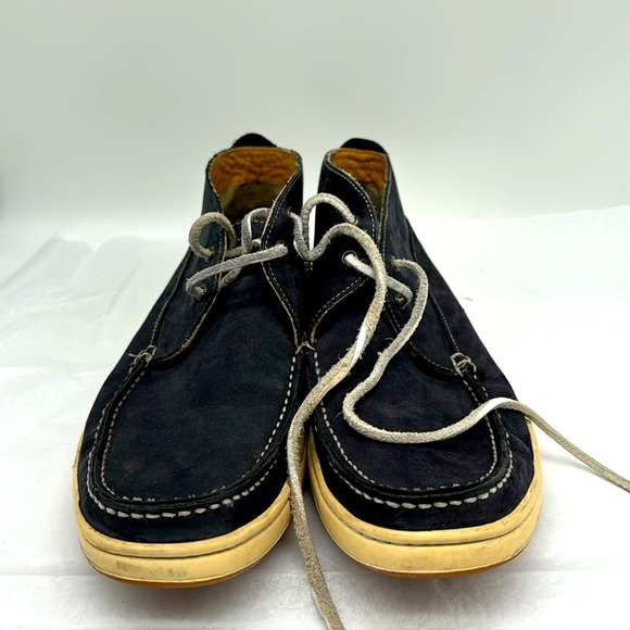 Paraboots navy suede boots 8 1/2 excellent condition - Picture 1 of 6